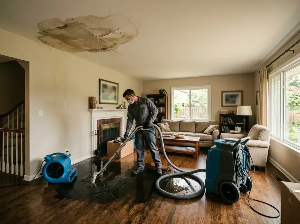 attic-pipe-burst-ceiling-drip-008 — frequently asked questions, Water Damage Restoration & Carpet Care in Wood River, IL